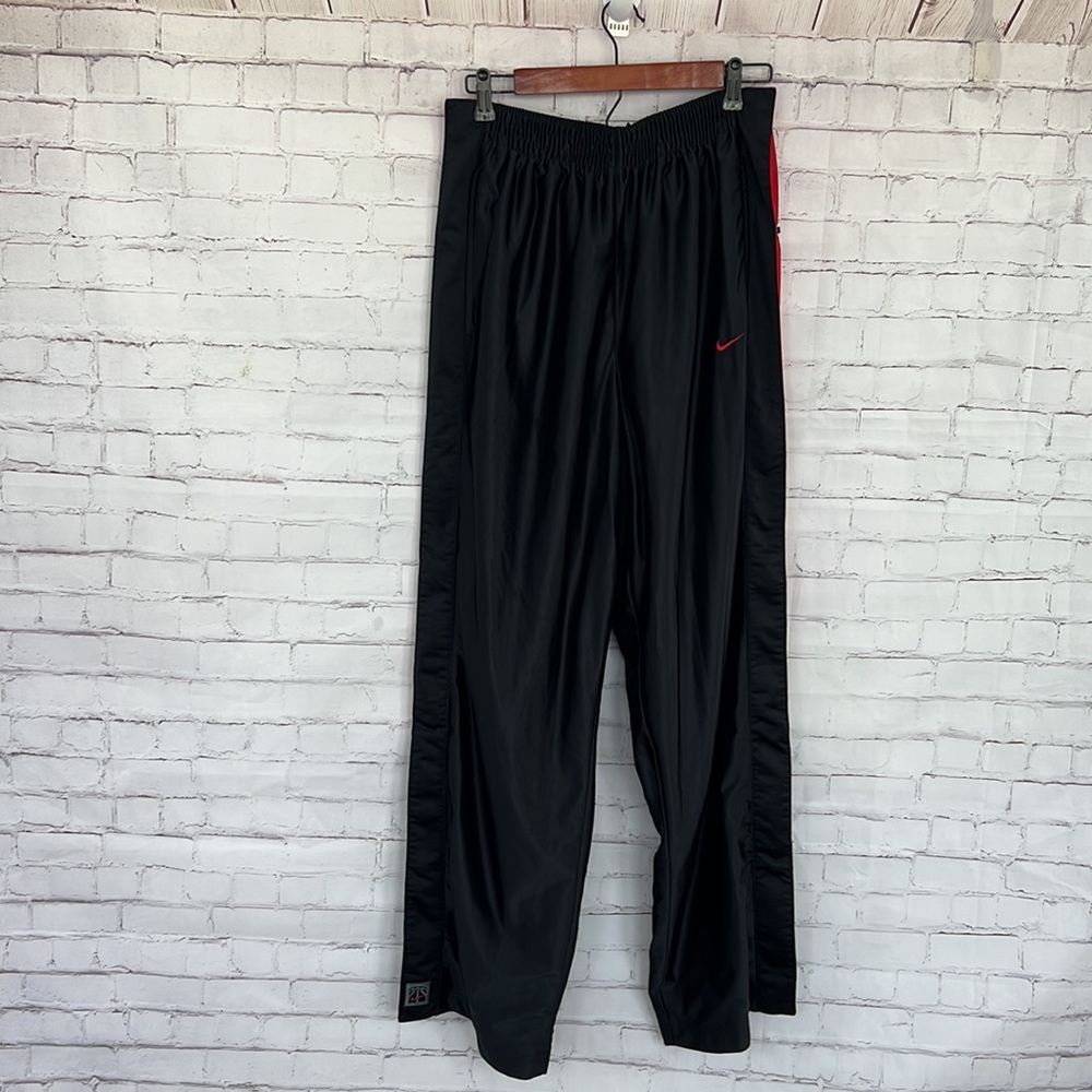 90’s Vintage nike track pants snap button size large